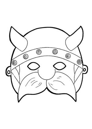 Раскраски Маски Маски раскраска 6