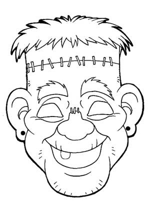 Раскраски Маски Маски раскраска 8