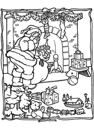 Merry Christmas раскраска 10