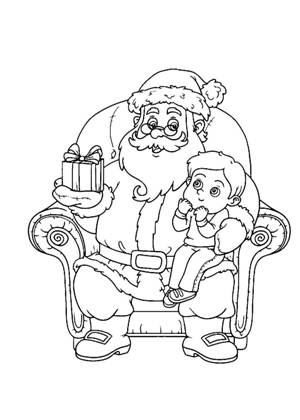 Merry Christmas раскраска 19