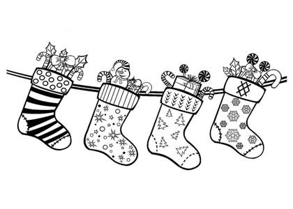 Merry Christmas раскраска 21