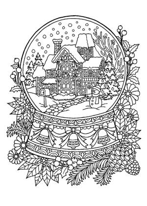 Merry Christmas раскраска 7