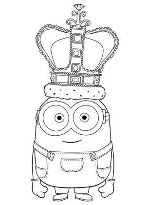 Миньоны раскраска 10
