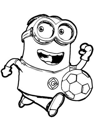 Миньоны раскраска 15