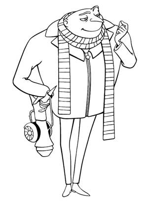 Миньоны раскраска 19