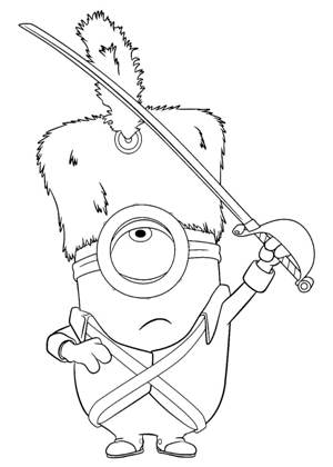 Миньоны раскраска 22
