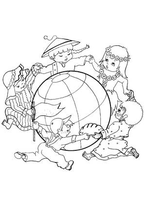 Мир глазами детей — раскраска 11