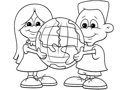 Мир глазами детей — раскраска 16