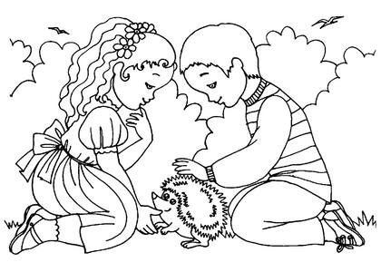 Мир глазами детей — раскраска 17