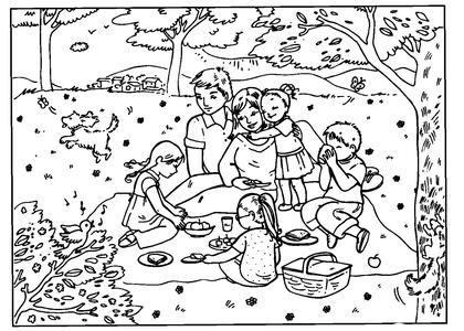 Мир глазами детей — раскраска 19