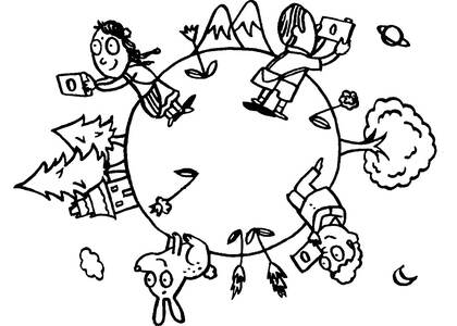 Мир глазами детей — раскраска 21