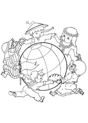 Мир глазами детей — раскраска 23