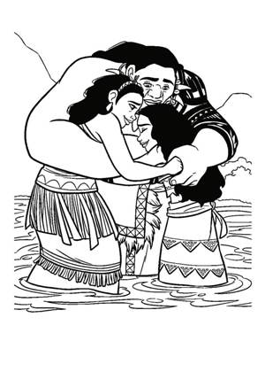 Моана раскраска 16