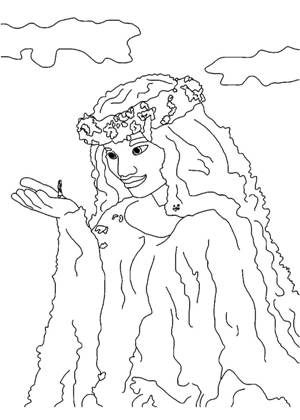 Моана раскраска 3