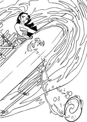 Моана раскраска 4