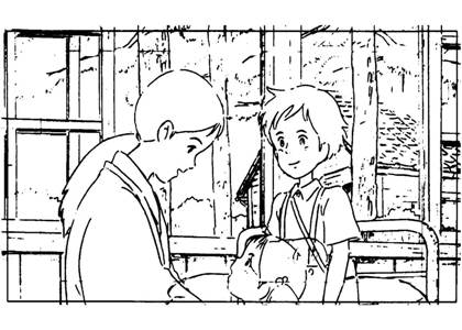 Мой сосед тоторо раскраска 1