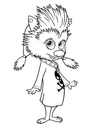 Монстры на каникулах раскраска 10