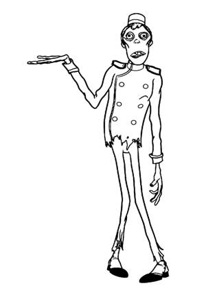 Монстры на каникулах раскраска 11