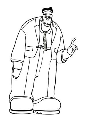 Монстры на каникулах раскраска 20