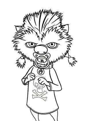 Монстры на каникулах раскраска 24