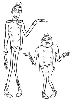 Монстры на каникулах раскраска 27