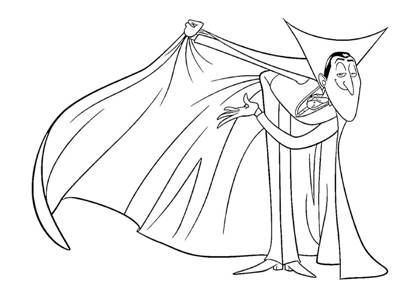 Монстры на каникулах раскраска 3