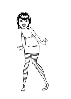 Монстры на каникулах раскраска 30