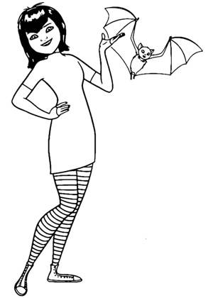 Монстры на каникулах раскраска 31