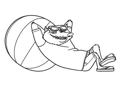 Монстры на каникулах раскраска 8