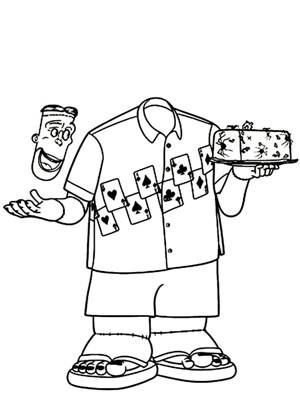 Монстры на каникулах раскраска 9