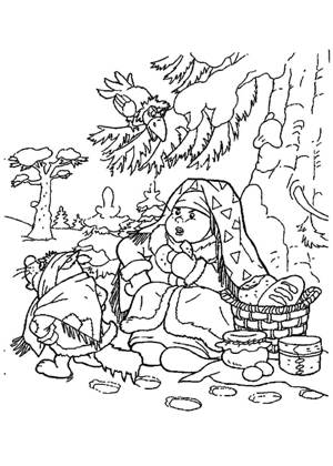 Морозко раскраска 11