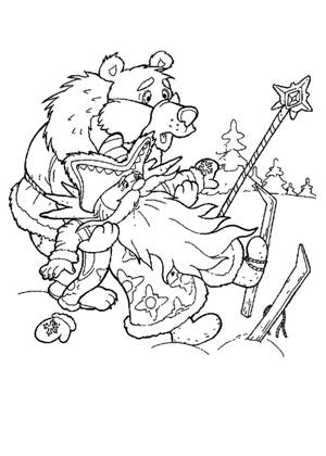 Морозко раскраска 14