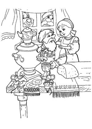 Морозко раскраска 9