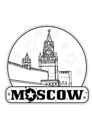 Раскраски Москва Москва раскраска 18