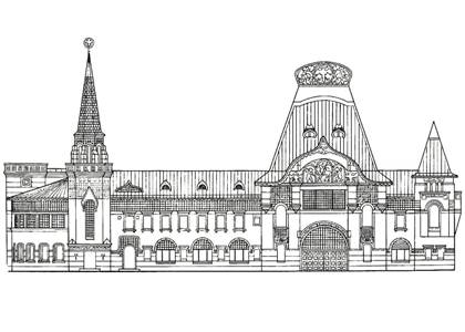 Раскраски Москва Москва раскраска 27