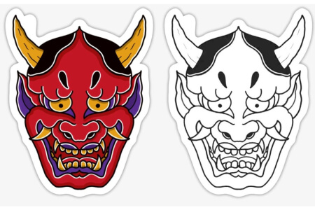 Маски Дракона на Новый 2024 год Маски Дракона на Новый 2024 год – раскраска 5