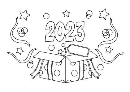 Раскраски Новый год 2023 Новый год 2023 — раскраска 17