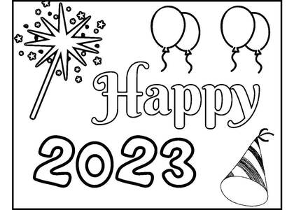 Раскраски Новый год 2023 Новый год 2023 — раскраска 18