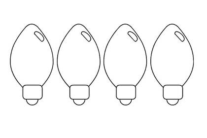 Новогодние гирлянды и флажки – раскраска 2