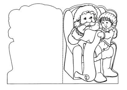 Раскраски Новогодние открытки Новогодние открытки — раскраска 12