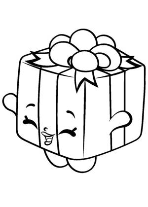 Новогодние подарки раскраска 6
