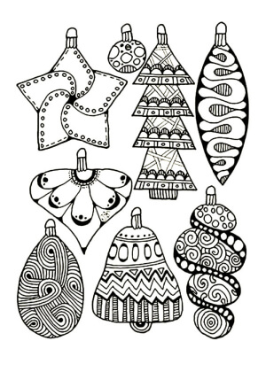 Раскраски Новогодний Антистресс Новогодний Антистресс — раскраска 10