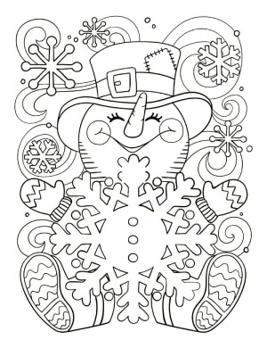 Раскраски Новогодний Антистресс Новогодний Антистресс — раскраска 16