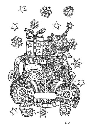 Раскраски Новогодний Антистресс Новогодний Антистресс — раскраска 20