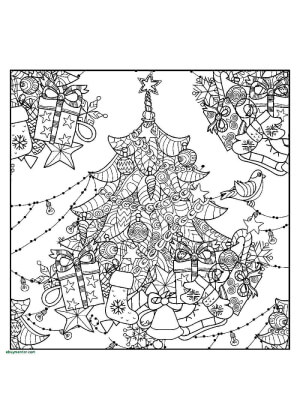 Раскраски Новогодний Антистресс Новогодний Антистресс — раскраска 25