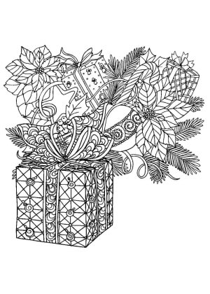 Раскраски Новогодний Антистресс Новогодний Антистресс — раскраска 28