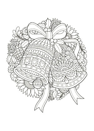 Раскраски Новогодний Антистресс Новогодний Антистресс — раскраска 3