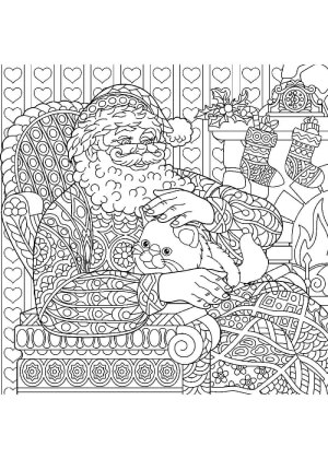 Раскраски Новогодний Антистресс Новогодний Антистресс — раскраска 31