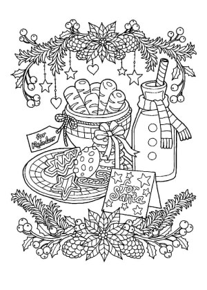 Раскраски Новогодний Антистресс Новогодний Антистресс — раскраска 34