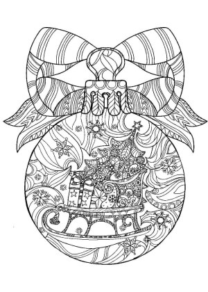 Раскраски Новогодний Антистресс Новогодний Антистресс — раскраска 36